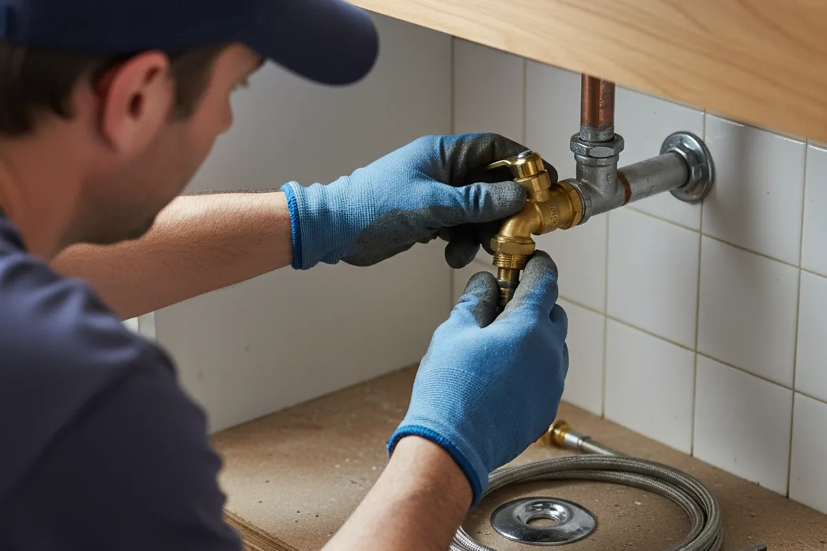 Shutoff valve and fitting work during Repiping in Boston